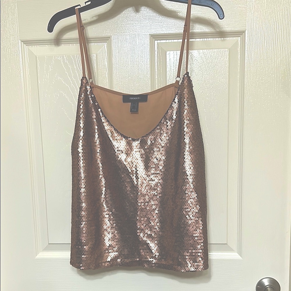 Forever 21 Gold Sequin Camisole